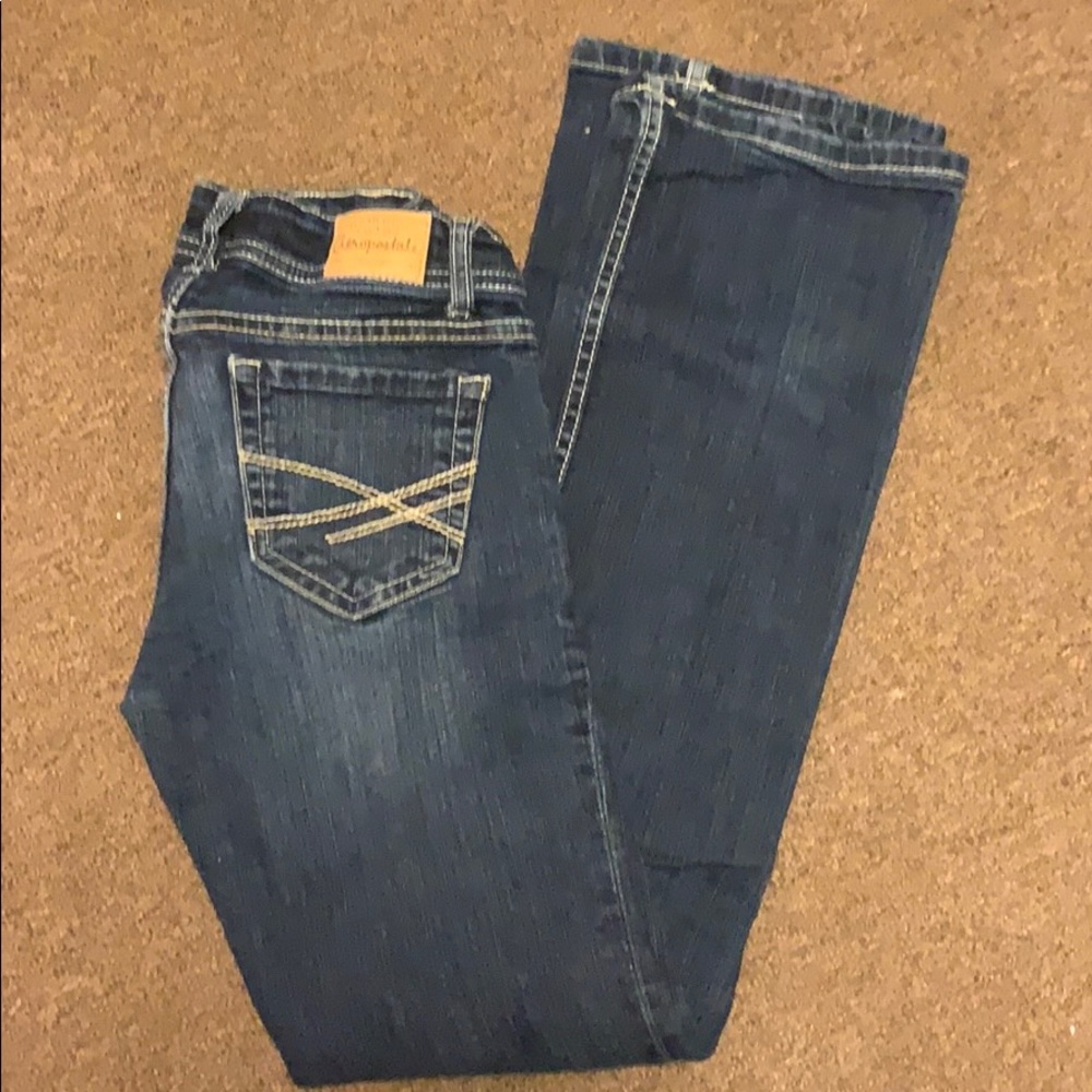 🔵 3/$23.00 Aeropostale Chelsea Bootcut Jeans. Sz 00 LIKE NEW!